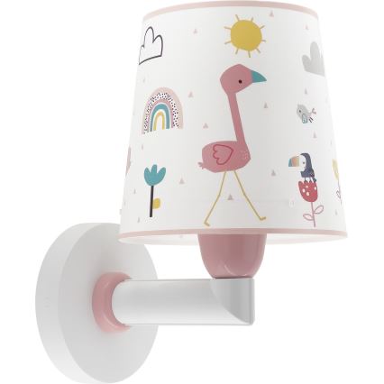 Dalber 82469 - Detské nástenné svietidlo FLAMINGO 1xE27/15W/230V