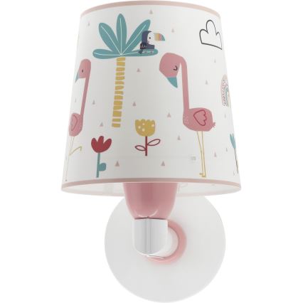 Dalber 82469 - Detské nástenné svietidlo FLAMINGO 1xE27/15W/230V