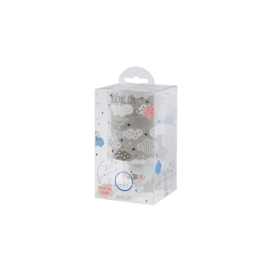 Dalber D-41415E - LED lampička do zásuvky CLOUDS LED/0,3W/230V