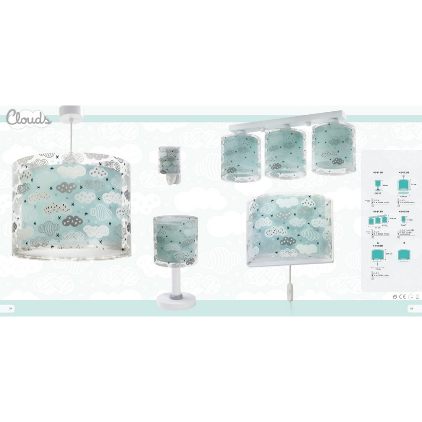 Dalber D-41415H - LED nočná lampa CLOUDS 1xE14/0,5W/230V