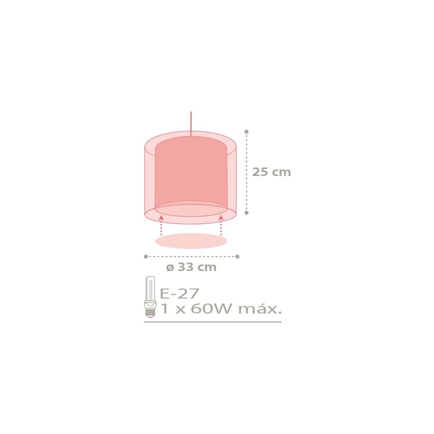 Dalber D-41432 - Detský luster COLOR RAIN 1xE27/60W/230V