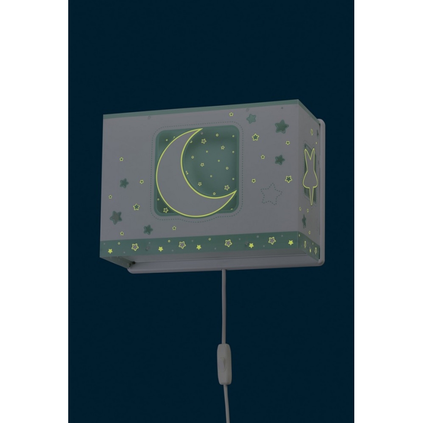 Dalber D-63238H - Detské nástenné svietidlo MOONLIGHT 1xE27/60W/230V