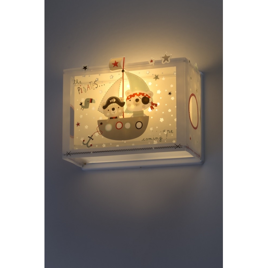 Dalber D-74558 - Detské nástenné svietidlo PIRATES 1xE27/60W/230V