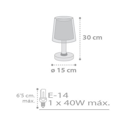 Dalber D-81211L - Detská lampička STARS 1xE14/40W/230V