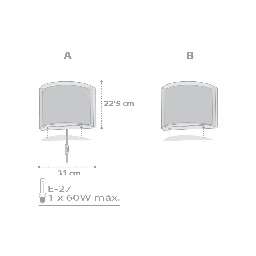 Dalber D-81218E - Detské nástenné svietidlo STARS 1xE27/60W/230V