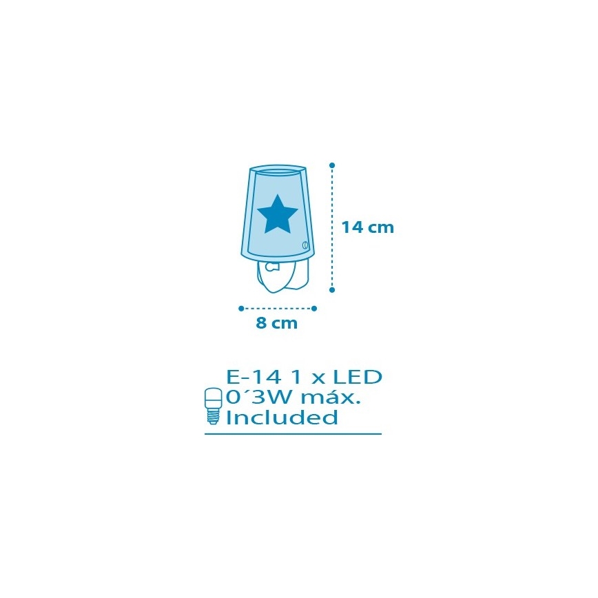 Dalber D-92193 - LED nočné svetlo LIGHT FEELING 1xE14/0,3W/230V