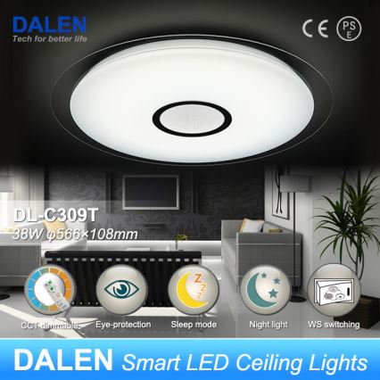 Dalen DL-C309T - LED stmievateľné stropné svietidlo CLASSIC LED/38W/230V