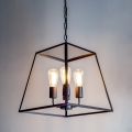 Där Lighting ACA8622 - Luster na reťazi ACADEMY 4xE27/60W/230V čierny