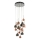 Där Lighting AUR1564 - Luster na lane AURELIA 15xG4/10W/230V čierna/medená