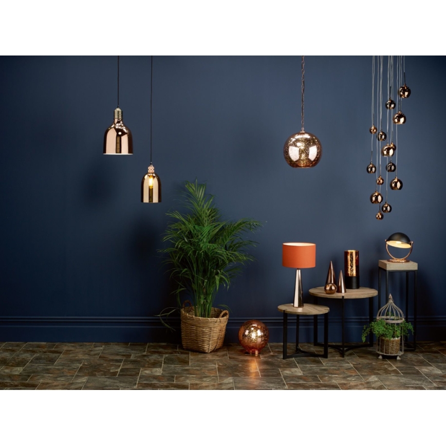 Där Lighting AUR1564 - Luster na lane AURELIA 15xG4/10W/230V čierna/medená