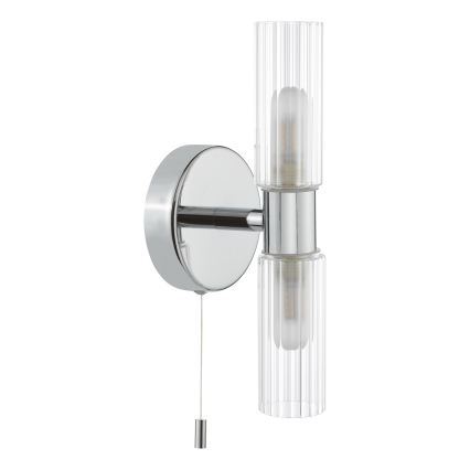 Där Lighting BOL0950 - Kúpeľňové nástenné svietidlo BOLTON 2xG9/5W/230V IP44 lesklý chróm