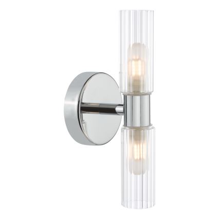 Där Lighting BOL0950 - Kúpeľňové nástenné svietidlo BOLTON 2xG9/5W/230V IP44 lesklý chróm