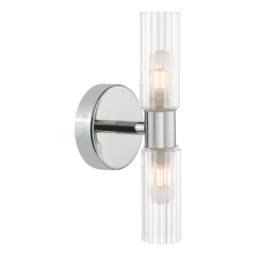 Där Lighting BOL0950 - Kúpeľňové nástenné svietidlo BOLTON 2xG9/5W/230V IP44 lesklý chróm