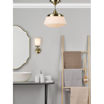 Där Lighting CAD0175 - Kúpeľňový prísadený luster CADEN 1xE27/60W/230V IP44 mosadz