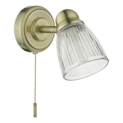 Där Lighting CED0775 - Kúpeľňové nástenné svietidlo CEDRIC 1xG9/25W/230V IP44 mosadz