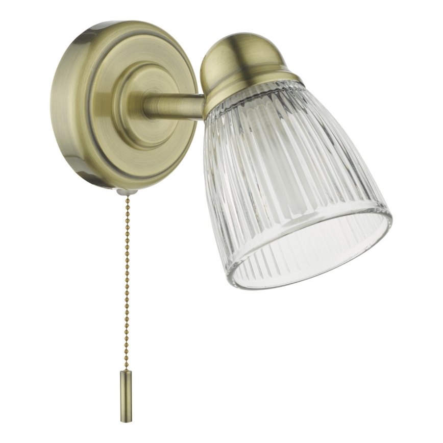 Där Lighting CED0775 - Kúpeľňové nástenné svietidlo CEDRIC 1xG9/25W/230V IP44 mosadz