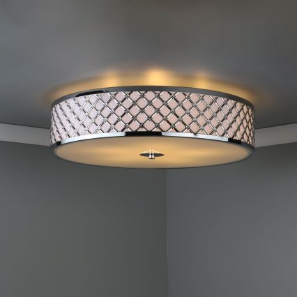 Där Lighting CIV5050 - Stropné svietidlo CIVIC 5xE14/60W/230V priemer 50 cm lesklý chróm