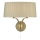Där Lighting CRI0929 - Nástenné svietidlo CRISTIN 2xE14/40W/230V mosadz/taupe