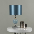 Där Lighting ELS4223 - Stolná lampa ELSA 1xE27/40W/230V modrá/lesklý chróm