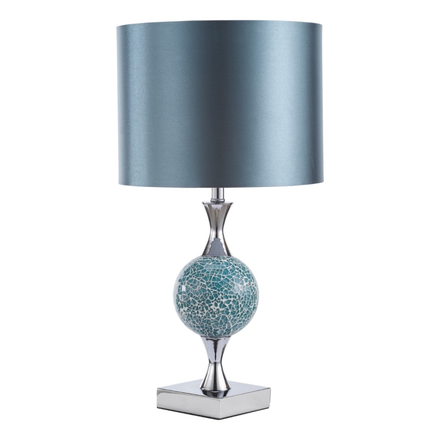 Där Lighting ELS4223 - Stolná lampa ELSA 1xE27/40W/230V modrá/lesklý chróm