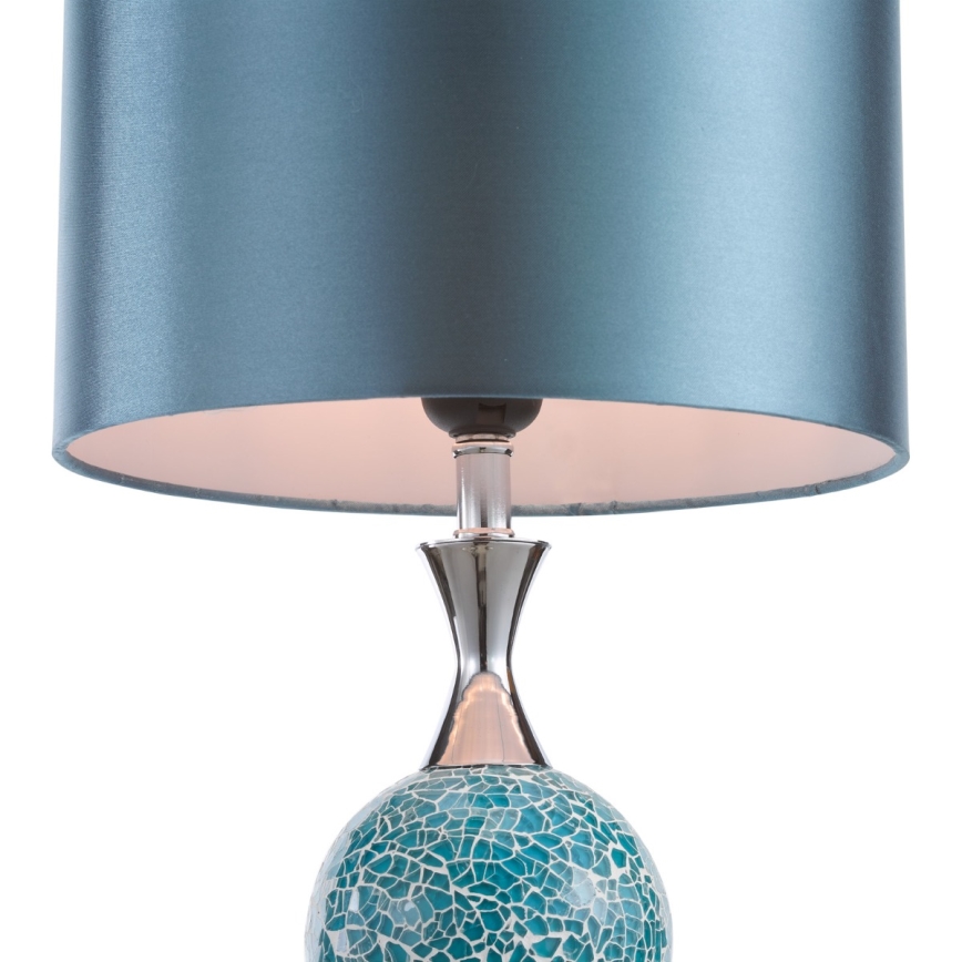 Där Lighting ELS4223 - Stolná lampa ELSA 1xE27/40W/230V modrá/lesklý chróm