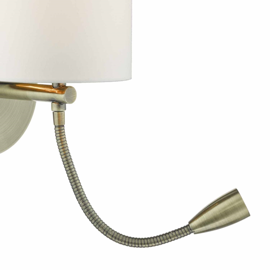 Där Lighting FET0775 - LED nástenné svietidlo FETA 1xE27/60W/230V + LED/1W mosadz