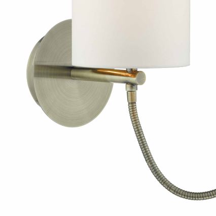 Där Lighting FET0775 - LED nástenné svietidlo FETA 1xE27/60W/230V + LED/1W mosadz