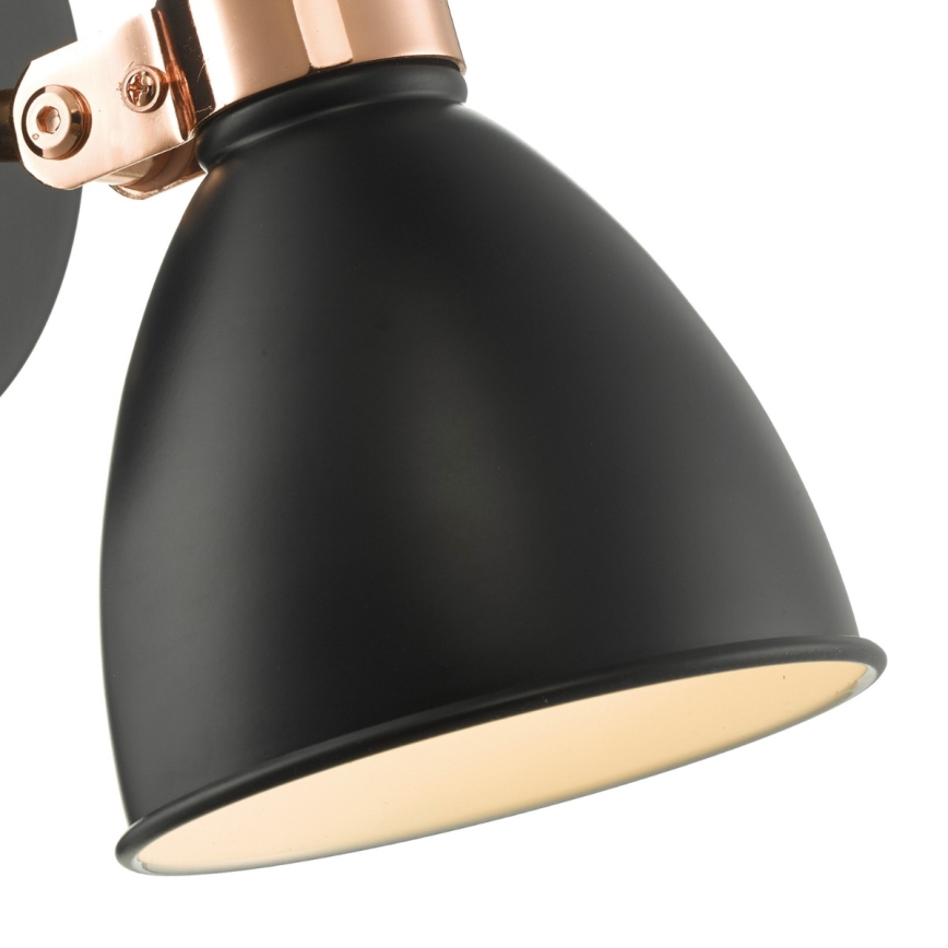 Där Lighting FRE0722 - Nástenné bodové svietidlo FREDERICK 1xE14/40W/230V čierne