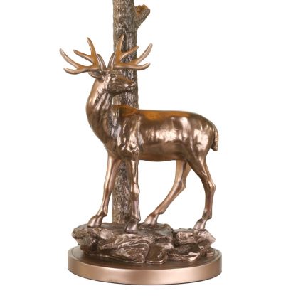Där Lighting GUL5545-X - Stolná lampa GULLIVER 1xE27/60W/230V béžová/bronzová