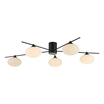 Där Lighting JAS5422 - Prisadené stropné svietidlo JASPER 5xG9/25W/230V čierne