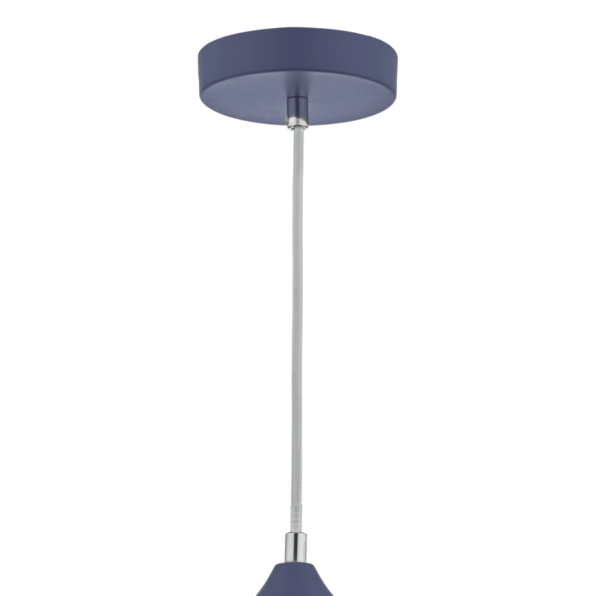 Där Lighting KAE0123 - Závesné svietidlo na lanku KAELAN 1xE27/60W/230V modrá