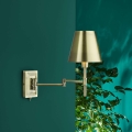 Där Lighting KEN0775 - Flexibilná nástenná lampa KENSINGTON 1xE14/25W/230V mosadz