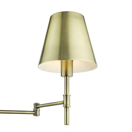 Där Lighting KEN0775 - Flexibilná nástenná lampa KENSINGTON 1xE14/25W/230V mosadz