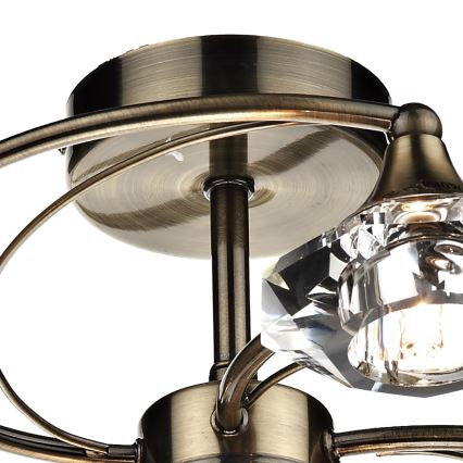 Där Lighting LUT0675 - Prisadený luster LUTHER 6xG9/40W/230V mosadz