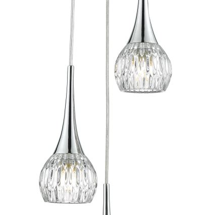 Där Lighting LYA0350 - Závesný luster na lanku LYALL 3xG9/40W/230V lesklý chróm