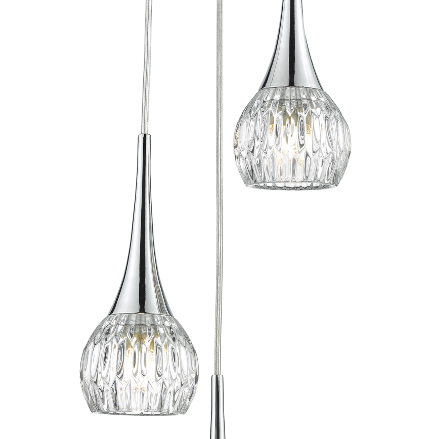 Där Lighting LYA0350 - Závesný luster na lanku LYALL 3xG9/40W/230V lesklý chróm