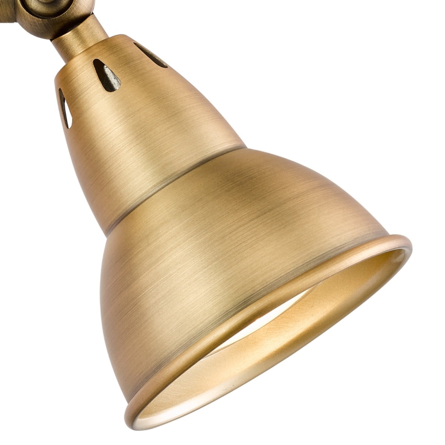 Där Lighting NAT0742 - Nástenné bodové svietidlo NATHANIEL 1xGU10/11W/230V mosadz