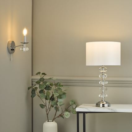 Där Lighting OLE0750 - Nástenné svietidlo OLEANA 1xE14/40W/230V lesklý chróm