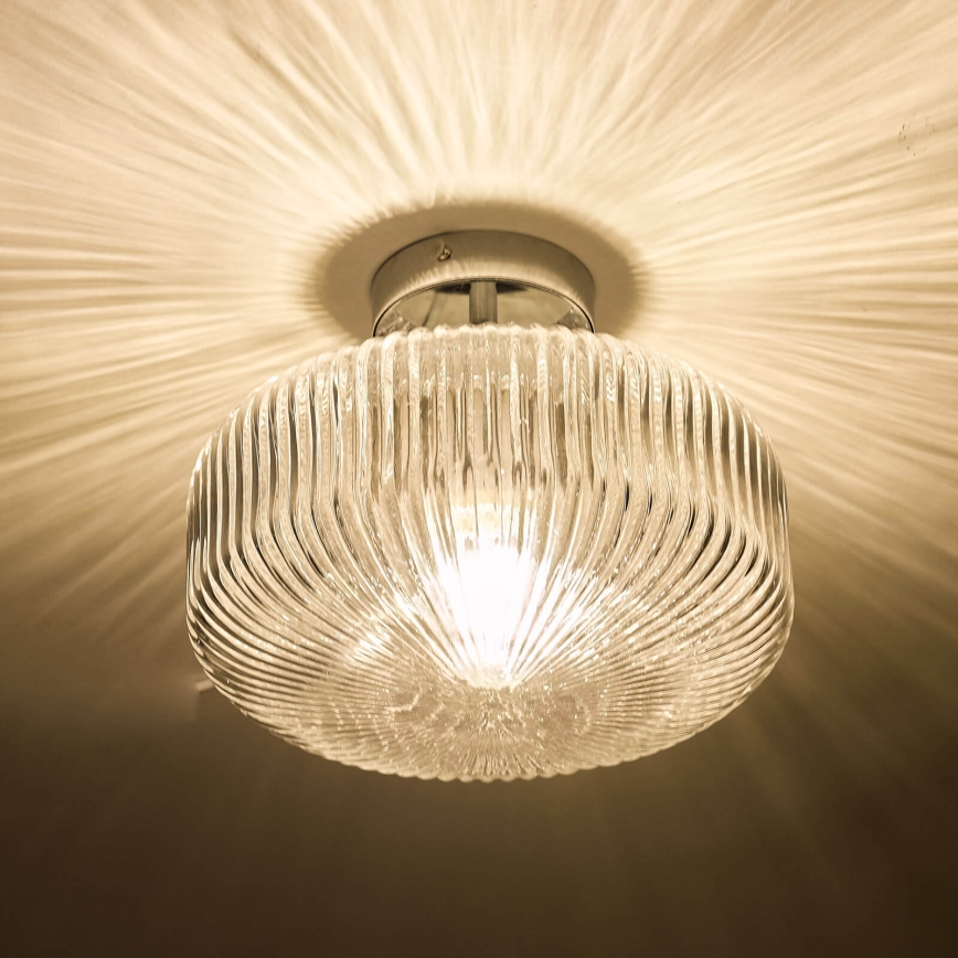 Där Lighting RIV5208 - Kúpeľňový prisadený luster RIVA 1xE27/60W/230V IP44 lesklý chróm