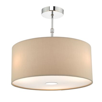 Där Lighting RON6529 - Luster na lanku RONDA 1xE27/60W/230V čierna/béžová