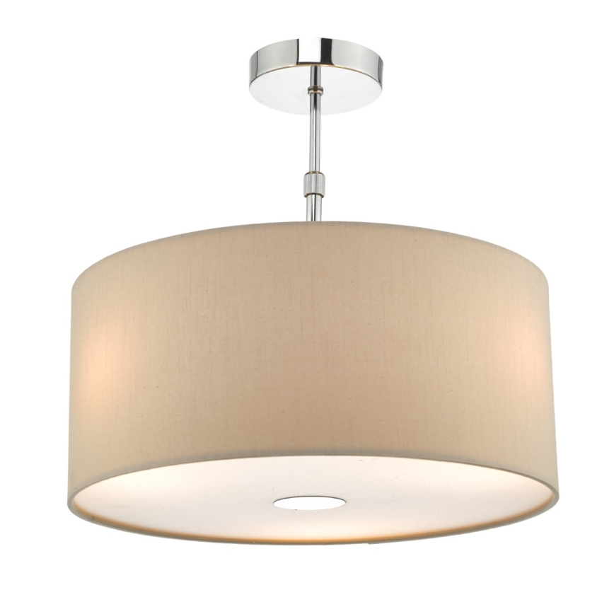Där Lighting RON6529 - Luster na lanku RONDA 1xE27/60W/230V čierna/béžová