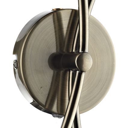 Där Lighting SEA0975 - Nástenné svietidlo SEATTLE 2xG9/40W/230V mosadz
