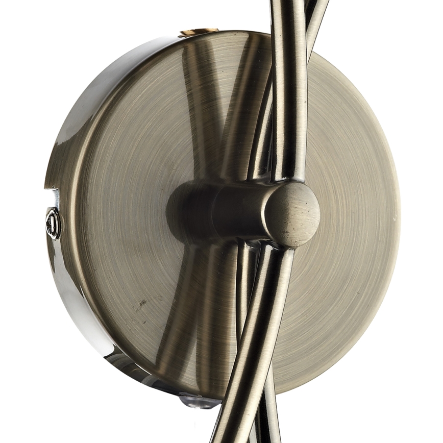 Där Lighting SEA0975 - Nástenné svietidlo SEATTLE 2xG9/40W/230V mosadz