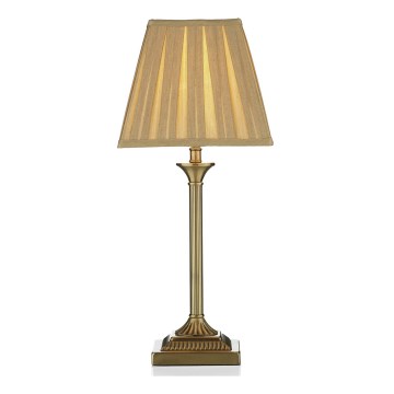 Där Lighting TAY4075-X - Stolná lampa TAYLOR 1xE14/40W/230V béžová/mosadz