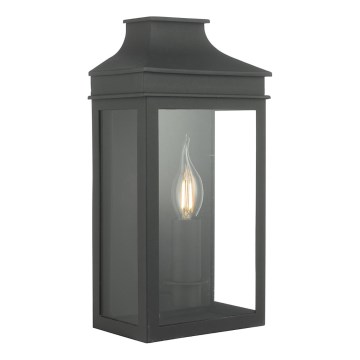 Där Lighting VAP5222 - Vonkajšie nástenné svietidlo VAPOUR 1xE14/60W/230V IP44 čierna