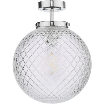 Där Lighting WAY0150 - Kúpeľňové stropné svietidlo WAYNE 1xE27/40W/230V IP44 pr. 25 cm lesklý chróm