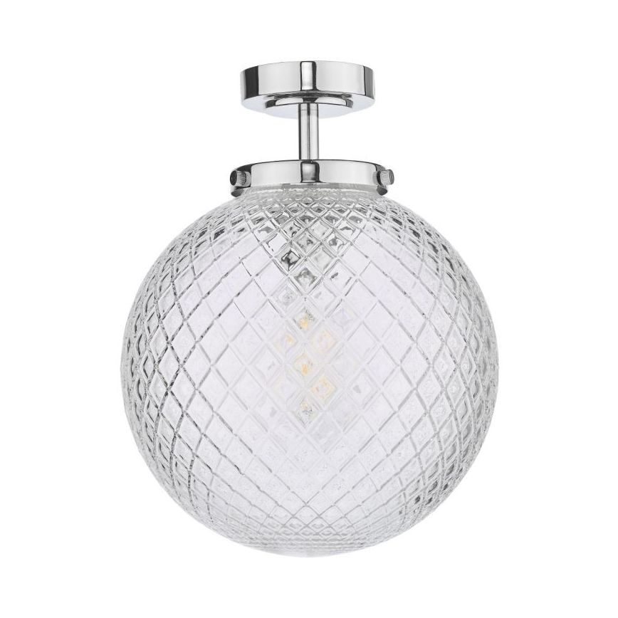 Där Lighting WAY0150 - Kúpeľňové stropné svietidlo WAYNE 1xE27/40W/230V IP44 pr. 25 cm lesklý chróm