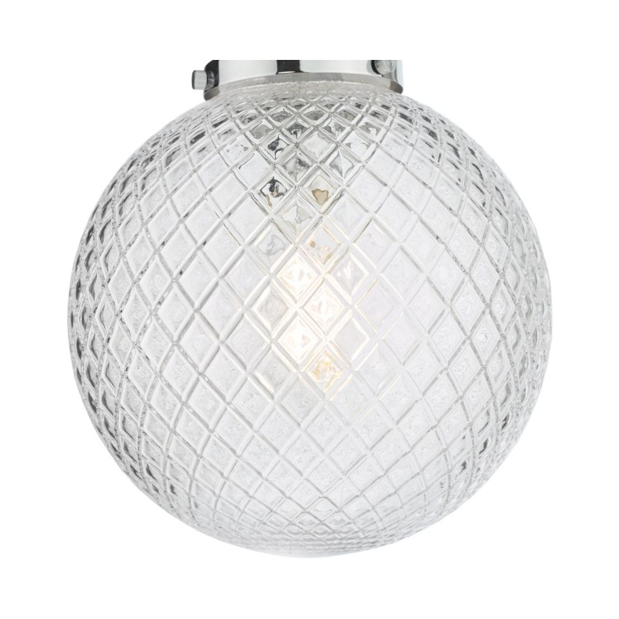 Där Lighting WAY0150 - Kúpeľňové stropné svietidlo WAYNE 1xE27/40W/230V IP44 pr. 25 cm lesklý chróm