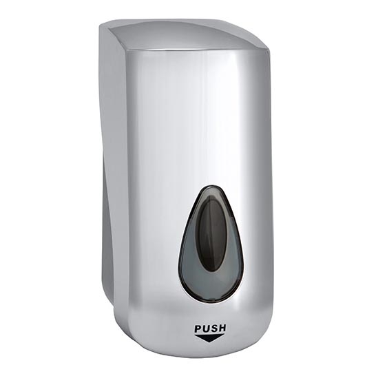 Dávkovač mydla 11,5x24,5 cm strieborný