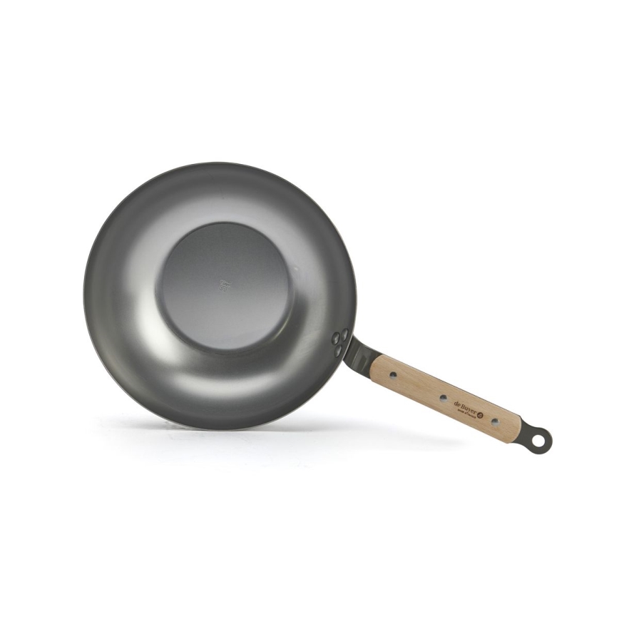 De Buyer 5717.28 - Panvica Wok MINERAL B BOIS 28 cm